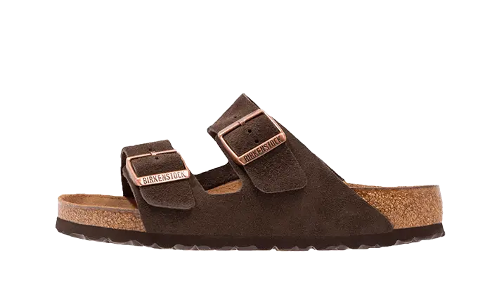 Birkenstock Arizona Suede Leather Soft Footbed Mocha Birkenstock