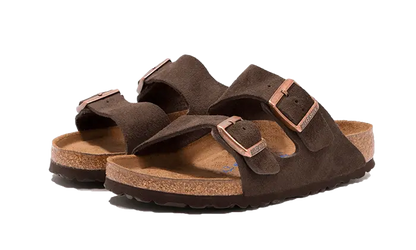 Birkenstock Arizona Suede Leather Soft Footbed Mocha Birkenstock