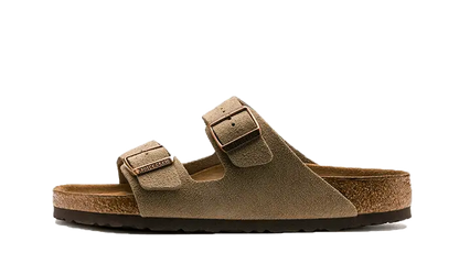 Birkenstock Arizona Suede Leather Soft Footbed Taupe Birkenstock
