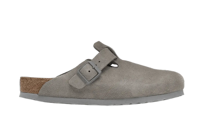 Birkenstock Boston Soft Footbed Suede Stone Coin VOSneakers