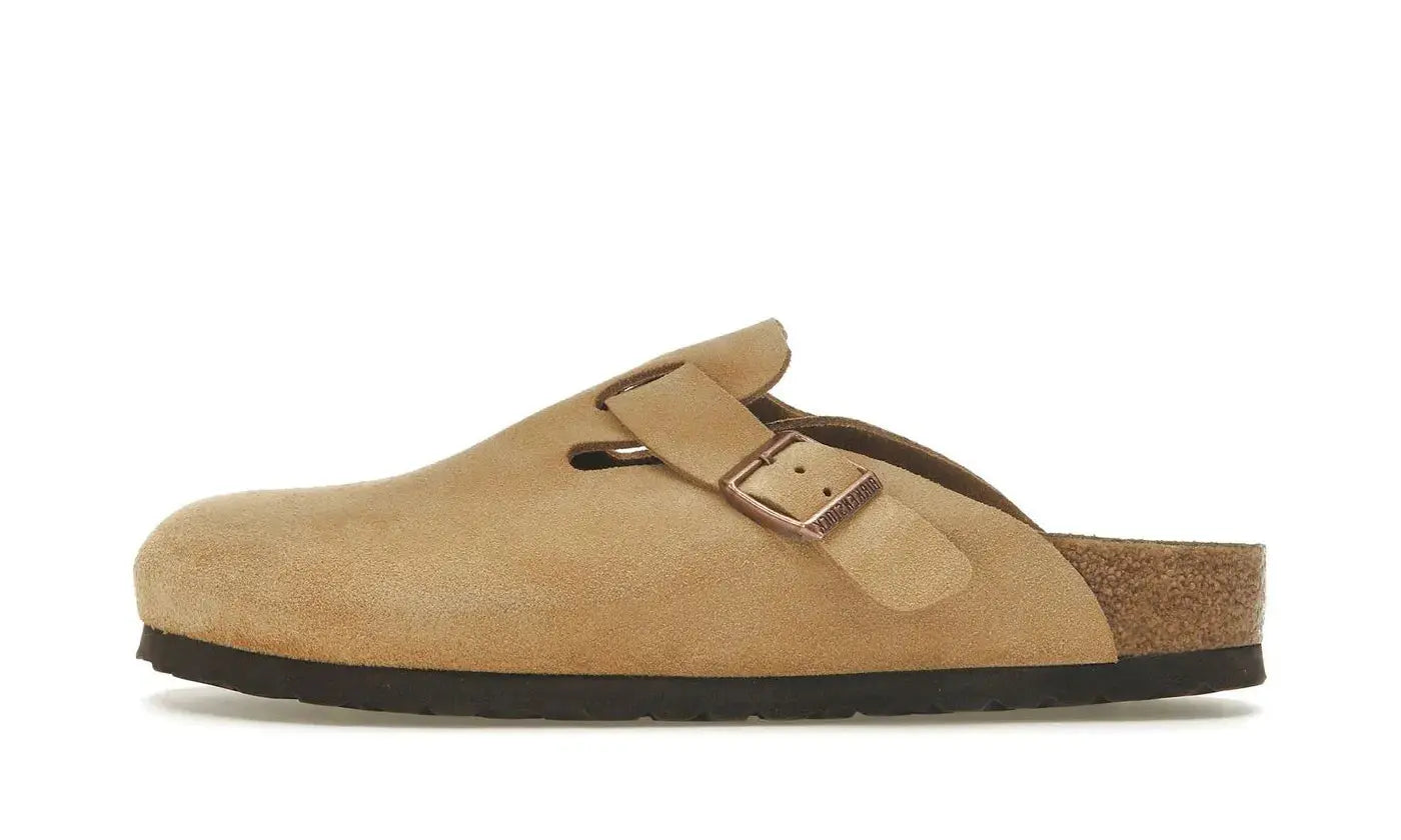 Birkenstock Boston Suede Latte Cream VOSneakers