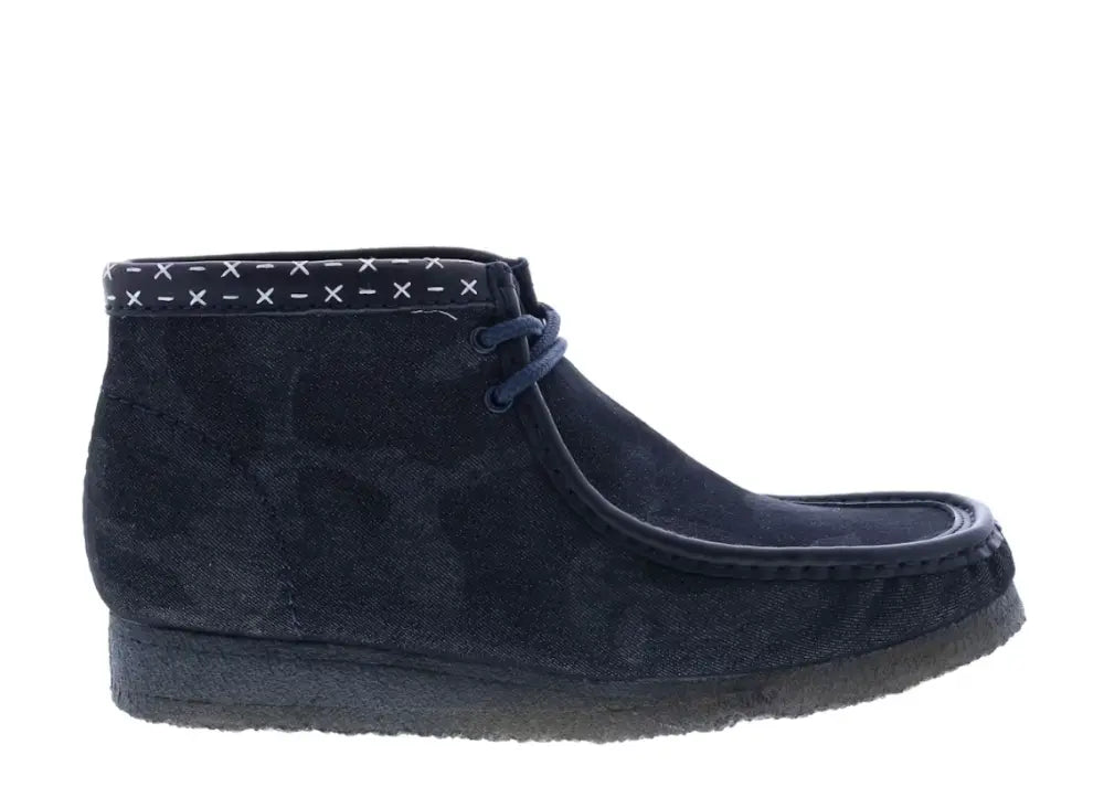 Clarks Originals Wallabee Boot Denim Blue Clarks