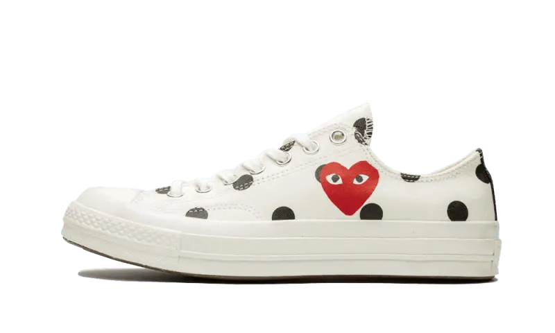 Converse Chuck Taylor All-Star 70s Ox Comme des Garçons PLAY Polka Dot White Converse