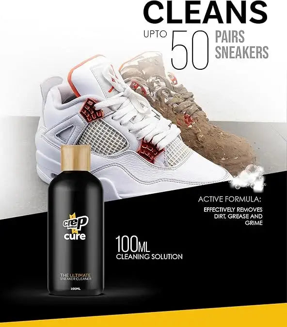 Crep Protect Cure - Kit de nettoyage chaussures pour cuir, nubuck, daim et toile Crep Protect