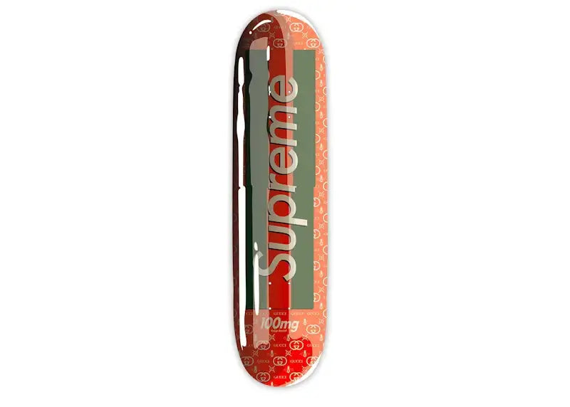 Denial Designer Drugs Supreme Gucci Smashup Pill Skateboard Deck Inverse - VOSneakers