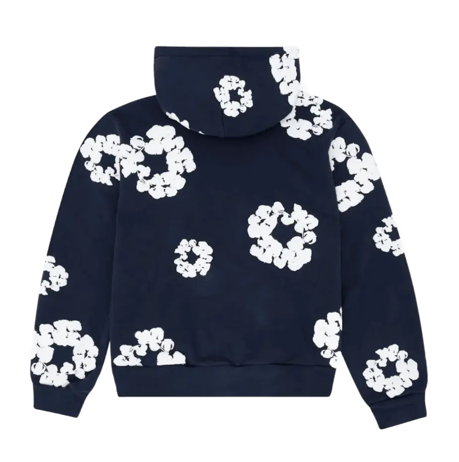 Denim Tears Cotton Wreath Sweatshirt Navy VOSneakers