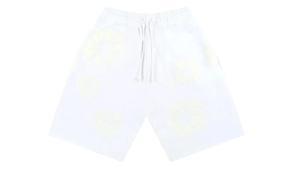 Denim Tears Mono Cotton Wreath Shorts White VOSneakers