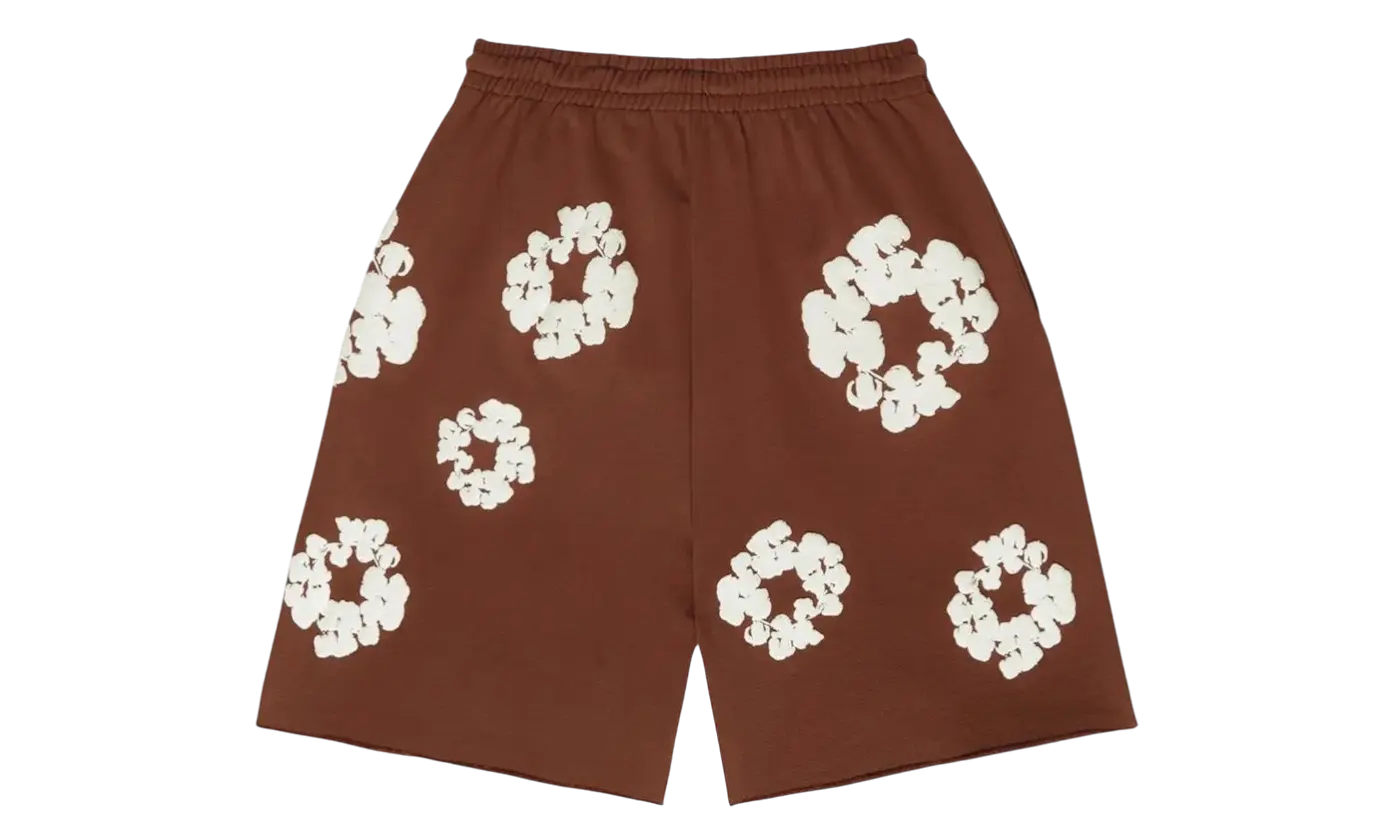 Denim Tears The Cotton Wreath Shorts Brown VOSneakers