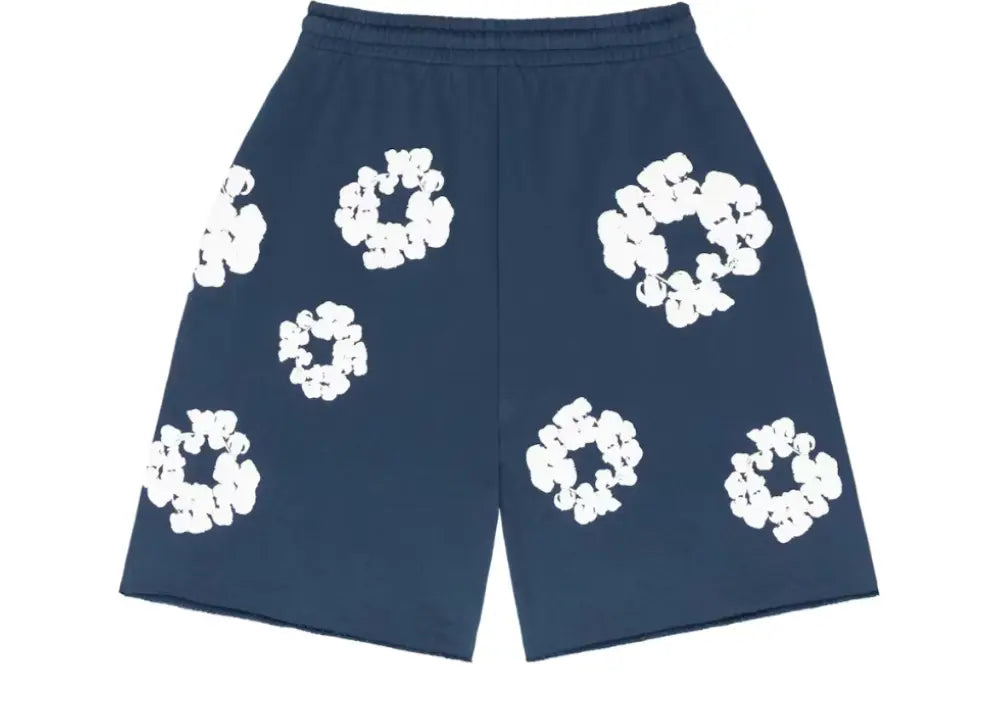 Denim Tears The Cotton Wreath Shorts Navy Denim Tears