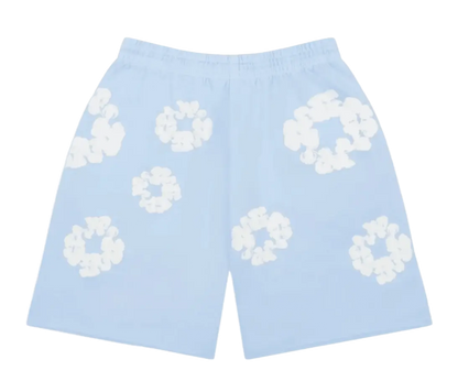 Denim Tears The Cotton Wreath Sweatshorts Powder Blue VOSneakers