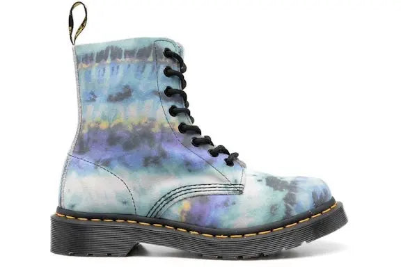 Dr. Martens 1460 Pascal Leather Lace Up Boot Blue Summer Tie Dye (Women's) Dr. Martens