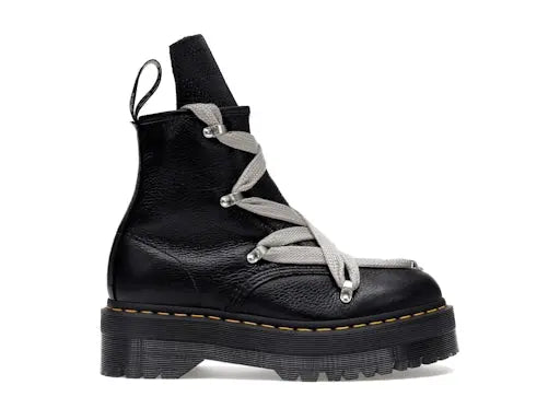 Dr. Martens 1460 Quad Leather Sole Pentagram Jumbo Lace Boot Rick Owens Black Dr. Martens