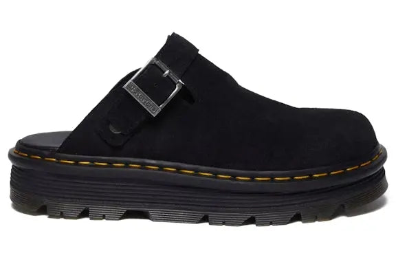 Dr. Martens Zebzag Suede Slingback Platform Mule Black Dr. Martens
