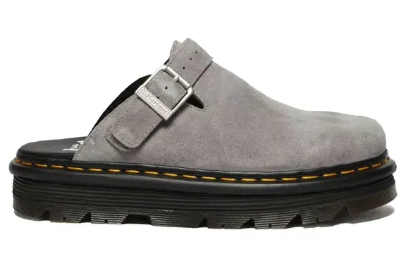 Dr. Martens Zebzag Suede Slingback Platform Mule Grey Dr. Martens