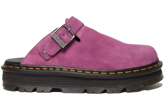 Dr. Martens Zebzag Suede Slingback Platform Mule Muted Purple Dr. Martens