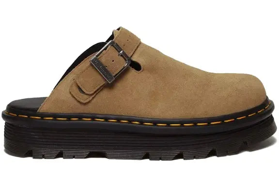 Dr. Martens Zebzag Suede Slingback Platform Mule Savannah Tan Dr. Martens