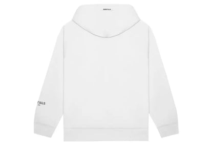 Fear Of God Essentials 3D Silicon Applique Pullover Hoodie White Fear Of God