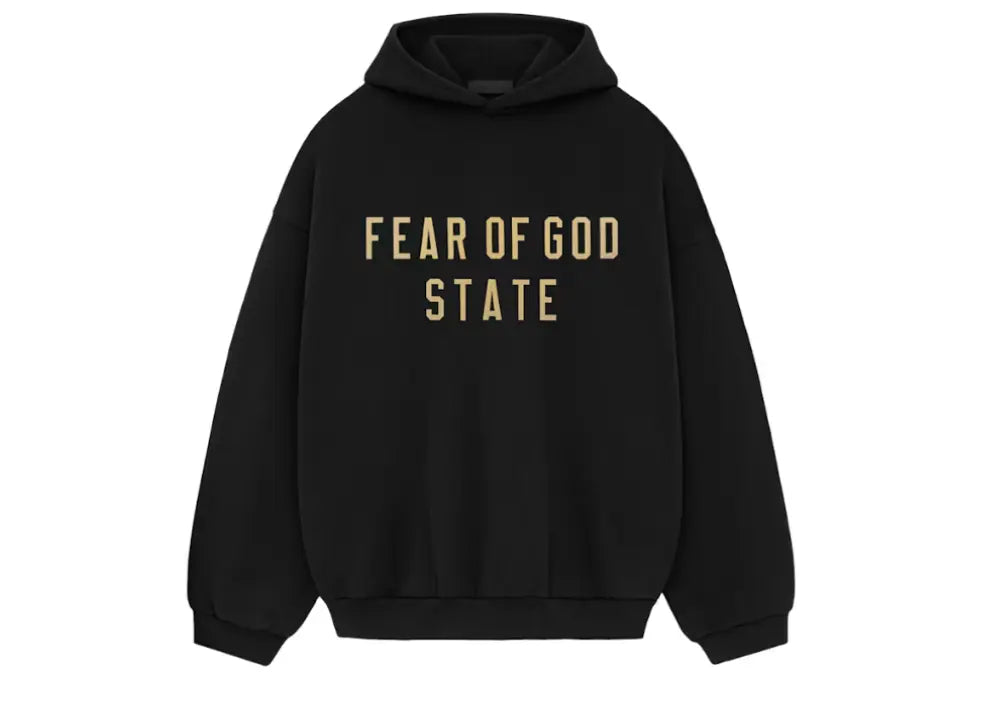 Fear Of God Essentials Fleece Hoodie Black Fear Of God