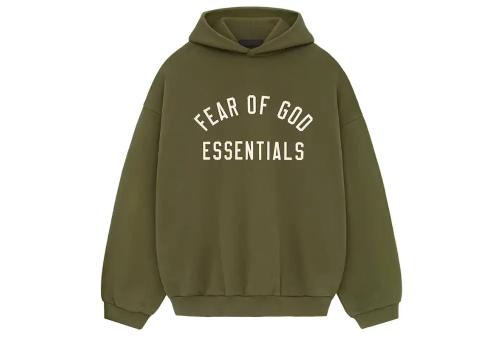 Fear Of God Essentials Fleece Hoodie Military Fear Of God