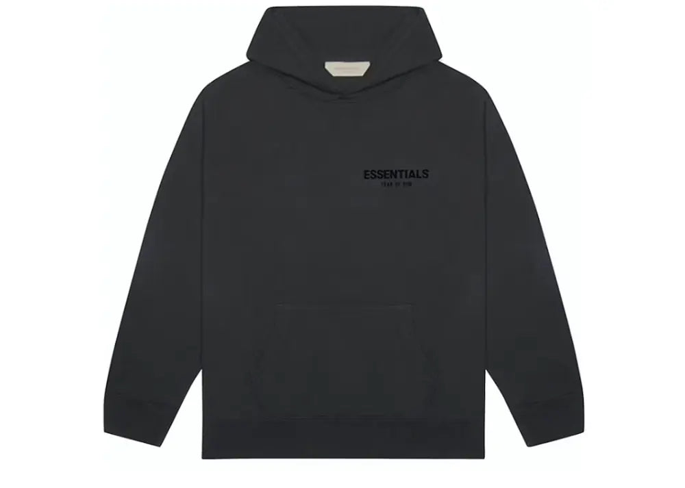Fear Of God Essentials Pullover Chest Logo Hoodie Stretch Limo/Black Fear Of God