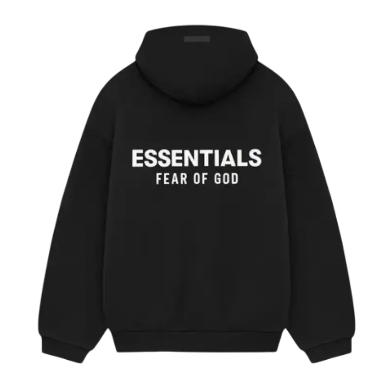 Fear of God Essentials Fleece Hoodie (FW24) Black VOSneakers