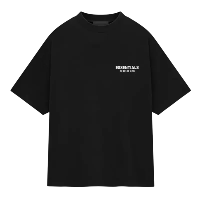 Fear of God Essentials Jersey Crewneck T-Shirt Black VOSneakers