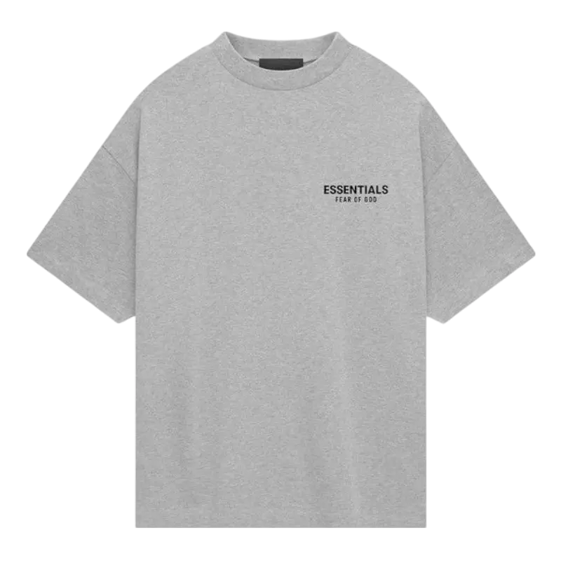Fear of God Essentials Jersey Crewneck T-Shirt Light Heather Gray VOSneakers
