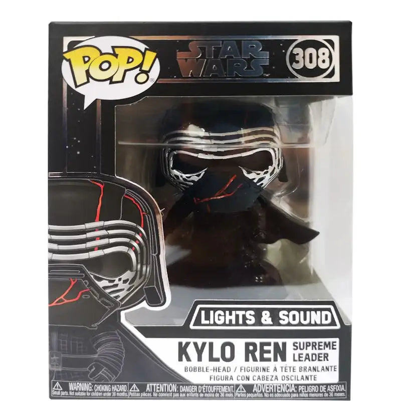 Funko Pop! Star Wars Kylo Ren Supreme Leader Lights & Sound Bobble-Head Figure #308 - VOSneakers
