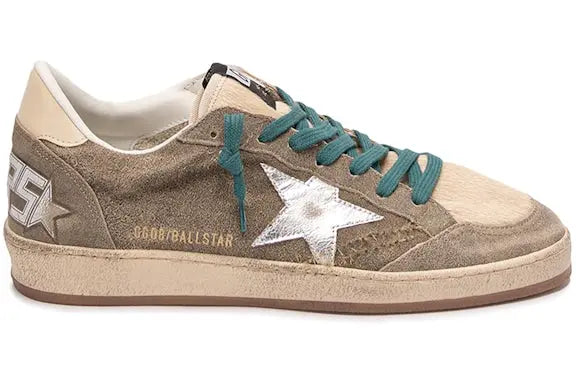 Golden Goose Ball Star Grey Beige Golden Goose