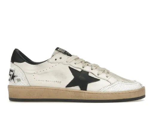 Golden Goose Ball-Star Low White Nappa Black Star Golden Goose