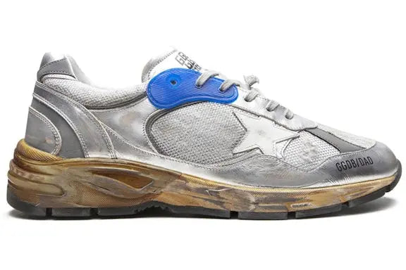Golden Goose Dad-Star Silver White Blue Grey Golden Goose