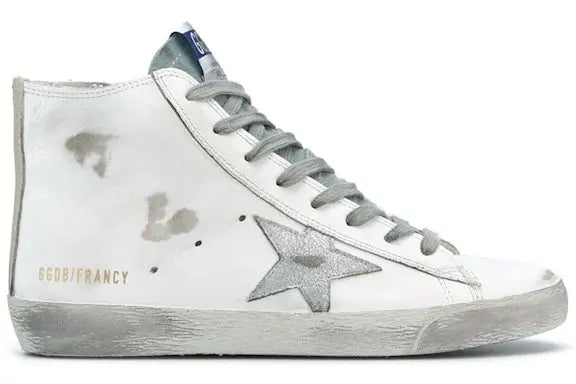 Golden Goose Francy Silver Star White Silver (Women's) Golden Goose