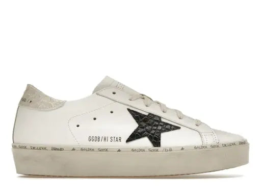 Golden Goose Hi Star White Black Star (Women's) Golden Goose