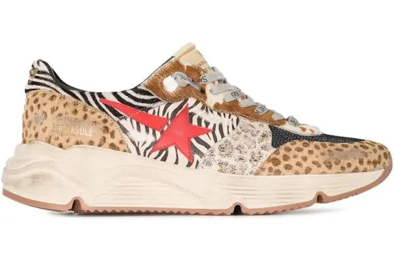 Golden Goose Running Sole Safari Print Multi Golden Goose