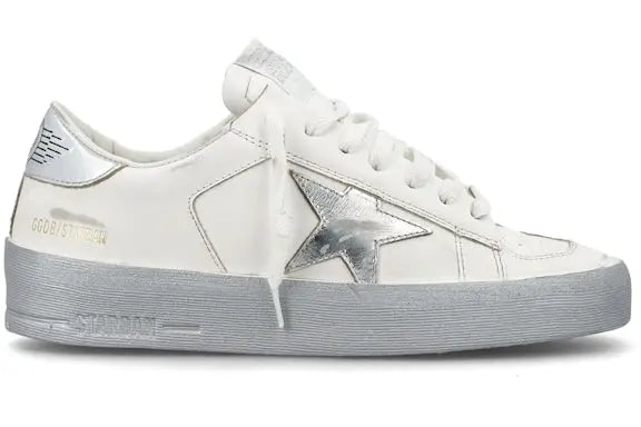 Golden Goose Stardan White Silver-tone (Women's) Golden Goose