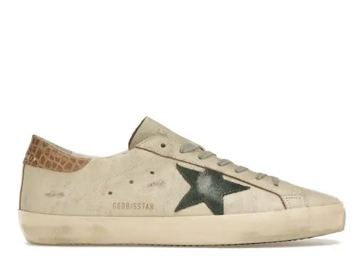 Golden Goose Super-Star Cream Green Golden Goose