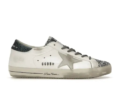 Golden Goose Super-Star Glitter Cream Silver (Women's) Golden Goose