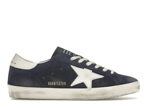Golden Goose Super-Star Navy Suede White Golden Goose