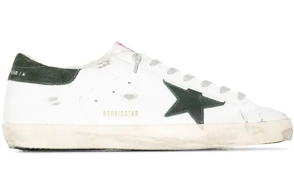 Golden Goose Super-Star Sherpa Lining White Green Golden Goose