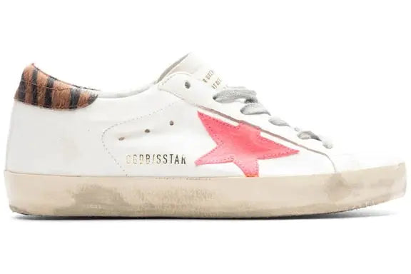Golden Goose Super-Star White Fluorescent Red Zebra (Women's) Golden Goose