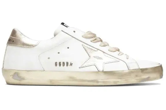 Golden Goose Super-Star White Gold Sparkle Golden Goose