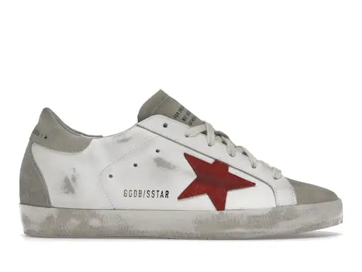 Golden Goose Super-Star White Grey Red (Women's) Golden Goose