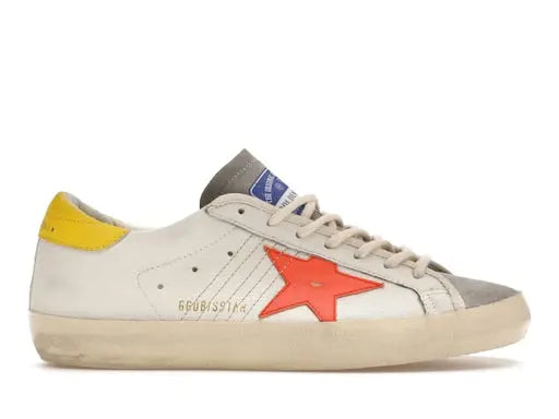 Golden Goose Super-Star White Orange Yellow Golden Goose