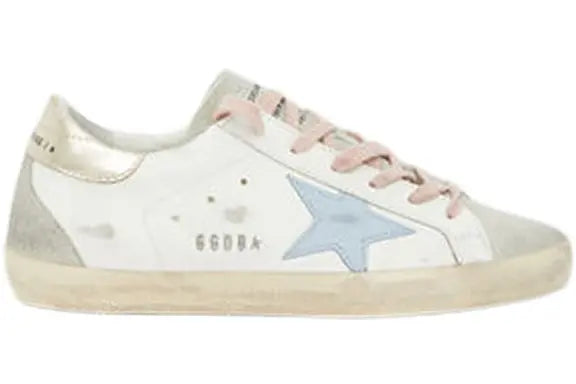 Golden Goose Super-Star White Silver Ice Blue (Women's) Golden Goose