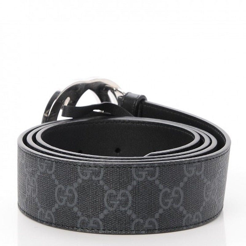 Gucci Interlocking G Belt GG Supreme Black - VOSneakers