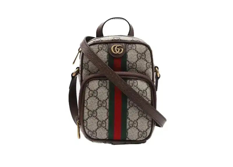 Gucci Ophidia GG Supreme Shoulder Bag Beige Ebony - VOSneakers