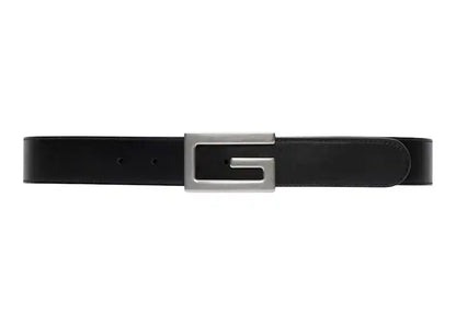 Gucci Reversible Belt with Square G Buckle GG Supreme Black - VOSneakers