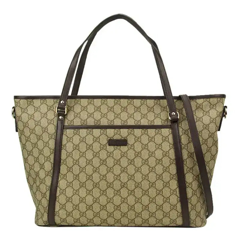 Gucci Tote GG Supreme Beige/Ebony - VOSneakers