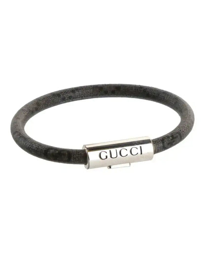 Gucci Trademark GG Supreme Bracelet Silver - VOSneakers