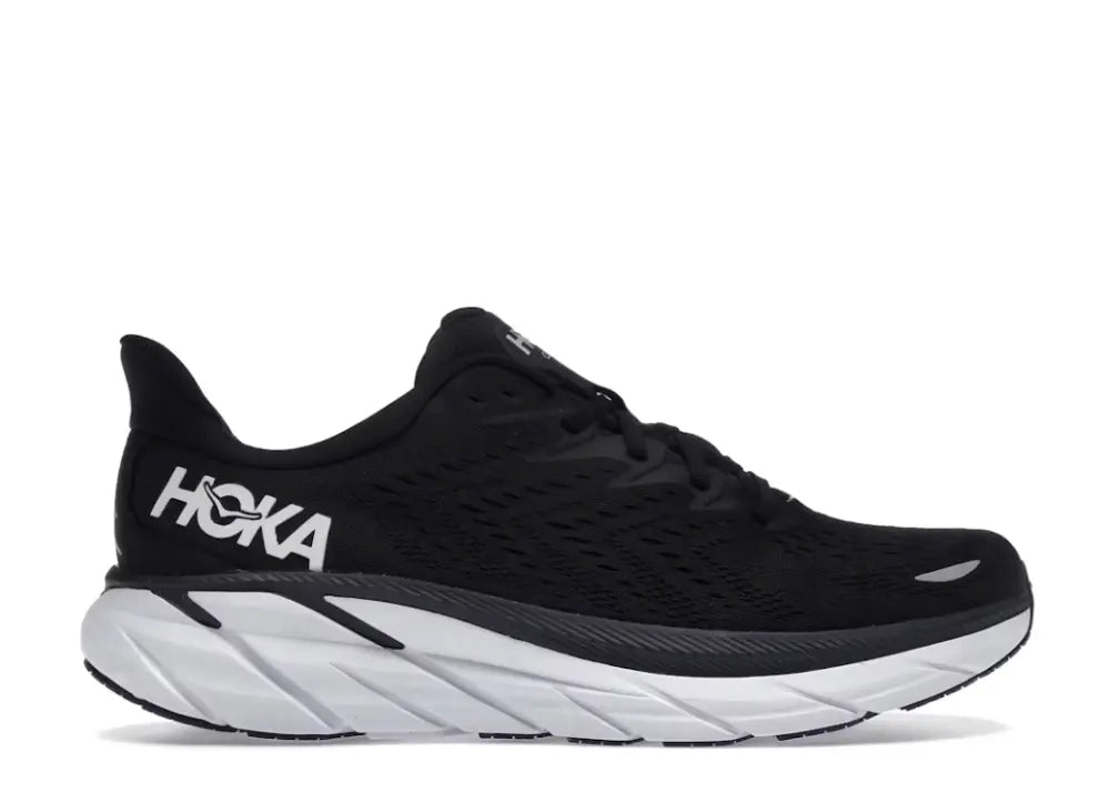 Hoka One One Clifton 8 Black White Hoka One One